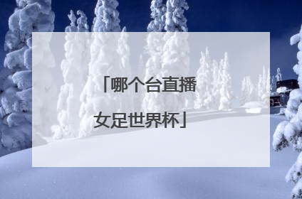 哪个台直播女足世界杯