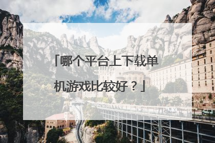 哪个平台上下载单机游戏比较好?