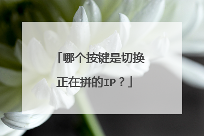 哪个按键是切换正在拼的IP？