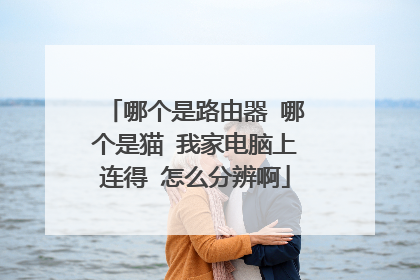 哪个是路由器 哪个是猫 我家电脑上连得 怎么分辨啊