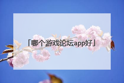 哪个游戏论坛app好