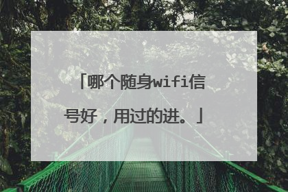 哪个随身wifi信号好，用过的进。