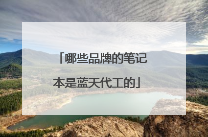 哪些品牌的笔记本是蓝天代工的