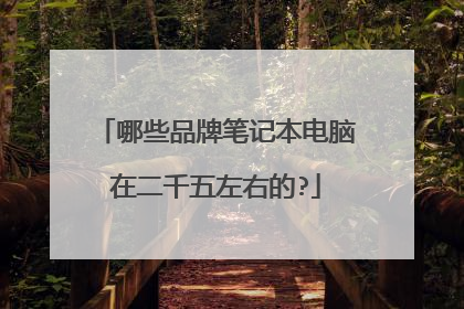 哪些品牌笔记本电脑在二千五左右的?