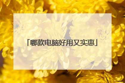 哪款电脑好用又实惠