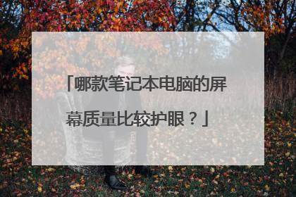 哪款笔记本电脑的屏幕质量比较护眼?
