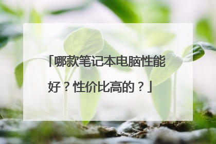 哪款笔记本电脑性能好？性价比高的？