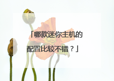 哪款迷你主机的配置比较不错?