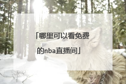 哪里可以看免费的nba直播间