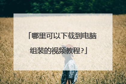 哪里可以下载到电脑组装的视频教程?