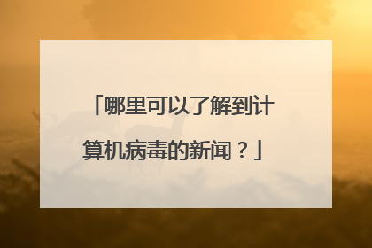 哪里可以了解到计算机病毒的新闻?