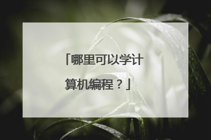 哪里可以学计算机编程？