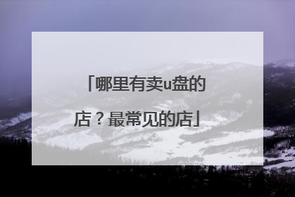 哪里有卖u盘的店?最常见的店