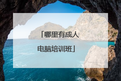 哪里有成人电脑培训班