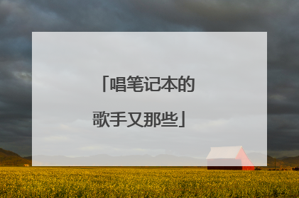 唱笔记本的歌手又那些
