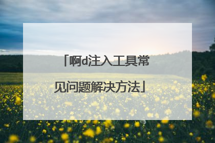 啊d注入工具常见问题解决方法