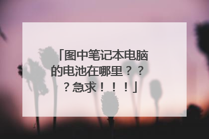 图中笔记本电脑的电池在哪里???急求!!!