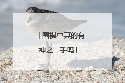 围棋中真的有神之一手吗