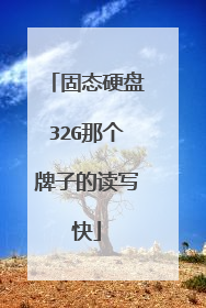 固态硬盘32G那个牌子的读写快
