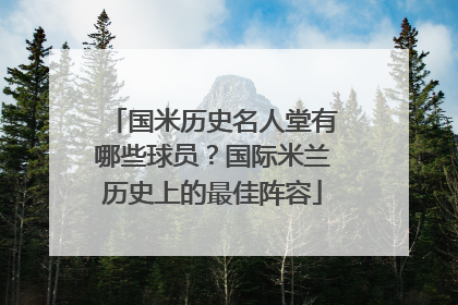 国米历史名人堂有哪些球员？国际米兰历史上的最佳阵容