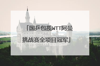 国乒包揽WTT阿曼挑战赛全项目冠军