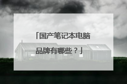 国产笔记本电脑品牌有哪些?