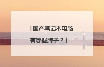 国产笔记本电脑有哪些牌子？