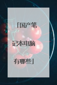 国产笔记本电脑有哪些