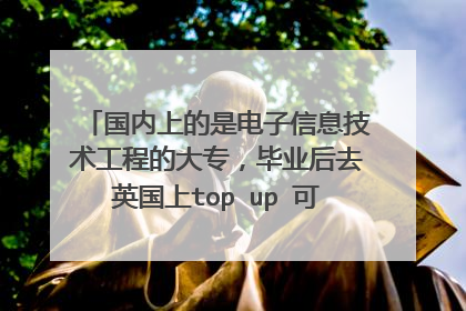 国内上的是电子信息技术工程的大专,毕业后去英国上top up 可以换专业吗?如果行,可以换成什么专业?