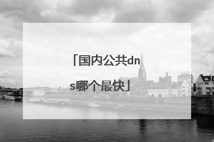 国内公共dns哪个最快