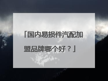 国内易损件汽配加盟品牌哪个好？