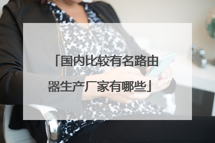 国内比较有名路由器生产厂家有哪些