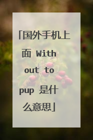 国外手机上面 Without topup 是什么意思