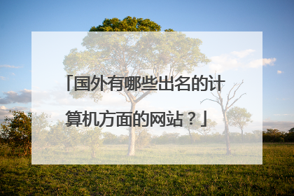 国外有哪些出名的计算机方面的网站?