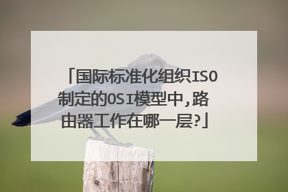 国际标准化组织ISO制定的OSI模型中,路由器工作在哪一层?