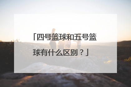 四号篮球和五号篮球有什么区别?