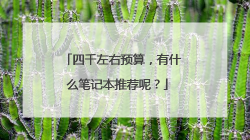 四千左右预算,有什么笔记本推荐呢?