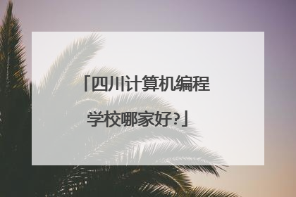 四川计算机编程学校哪家好?