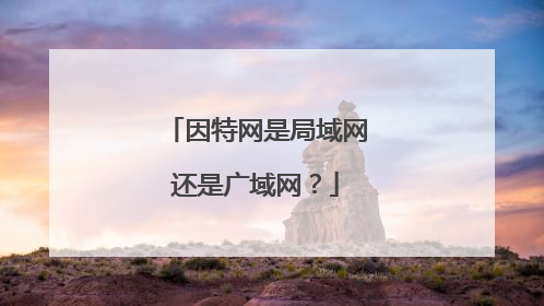 因特网是局域网还是广域网?