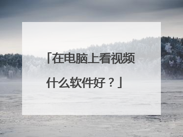 在电脑上看视频什么软件好?