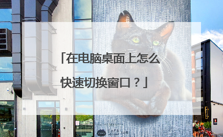 在电脑桌面上怎么快速切换窗口？