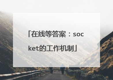 在线等答案：socket的工作机制
