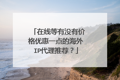 在线等有没有价格优惠一点的海外IP代理推荐？