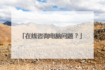 在线咨询电脑问题?