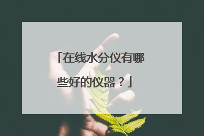 在线水分仪有哪些好的仪器?