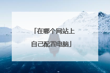 在哪个网站上自己配置电脑