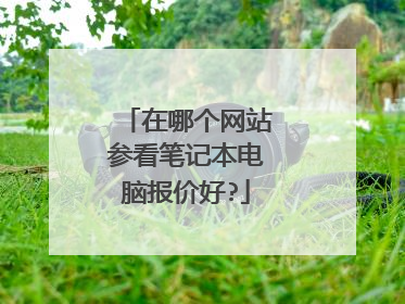 在哪个网站参看笔记本电脑报价好?