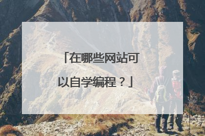 在哪些网站可以自学编程?