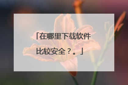 在哪里下载软件比较安全？。