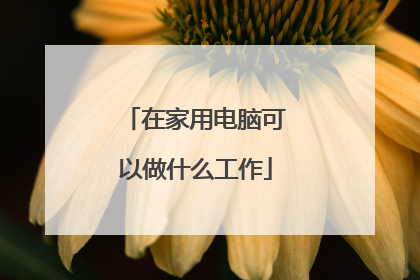 在家用电脑可以做什么工作